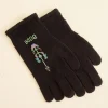 Men BODE Pointelle Gloves - Black