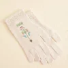Men BODE Pointelle Gloves - Cream