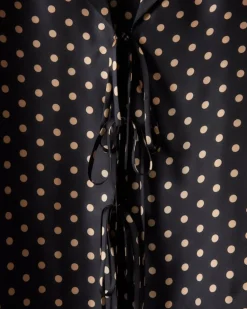 Men BODE Polka Dot Micro Tie Long Sleeve Shirt