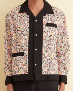 Men BODE Pomme Fruit Long Sleeve Shirt