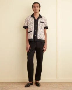 Men BODE Pomme Fruit Short Sleeve Shirt