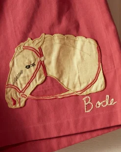 Men BODE Pony Applique Shorts - Pink