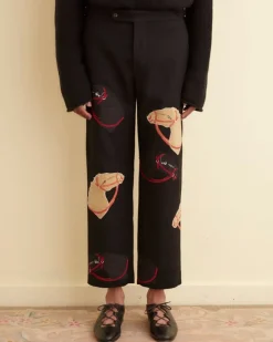 Men BODE Pony Applique Trousers