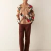 Men BODE Pony Calico Quilt Shirt