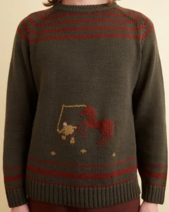Men BODE Pony Lasso Sweater Multi