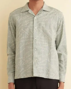 Men BODE Powder Signature Long Sleeve Shirt