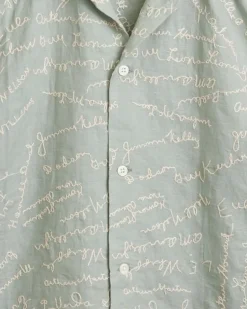 Men BODE Powder Signature Short Sleeve Shirt