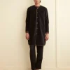 Men BODE Quilted Velvet Liner Coat
