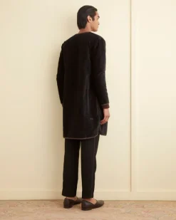 Men BODE Quilted Velvet Liner Coat