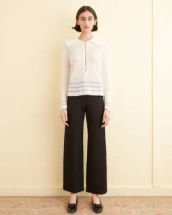 Women BODE Quincy Stripe Polo