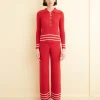 Women BODE Quincy Stripe Polo