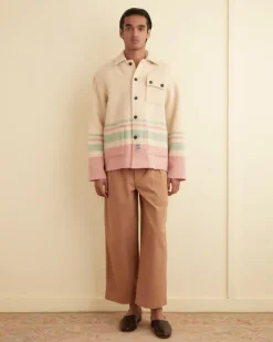 Men BODE Ramcrest Stripe Jacket - S/M