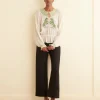 Women BODE Rearing Stallion Smocked Top