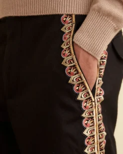 Men BODE Regal Scallop Trousers