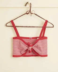 Women BODE Revere Stripe Bra