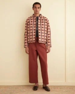 Men BODE Reversible Bouquet Cloth Quilt Jacket