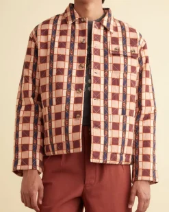 Men BODE Reversible Bouquet Cloth Quilt Jacket