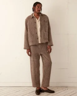 Men BODE Reversible Duo Waffle Jacket - Brown