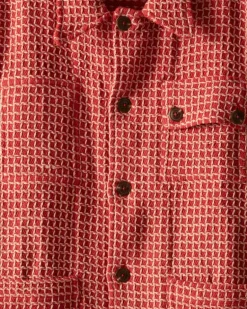 Men BODE Reversible Duo Waffle Jacket - Red