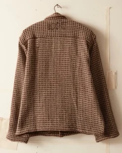 Men BODE Reversible Duo Waffle Jacket - Brown
