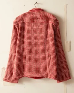 Men BODE Reversible Duo Waffle Jacket - Red