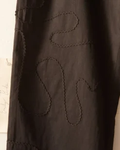 Men BODE Rickrack Pajama Pants - Black