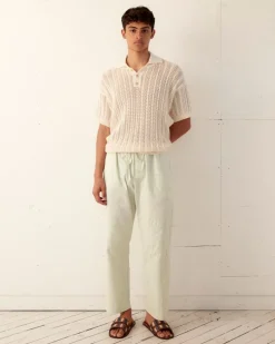 Men BODE Rickrack Pajama Pants - Green