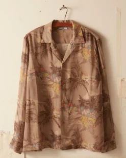Men BODE Riviera Print Long Sleeve Shirt