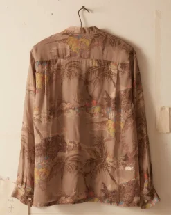 Men BODE Riviera Print Long Sleeve Shirt