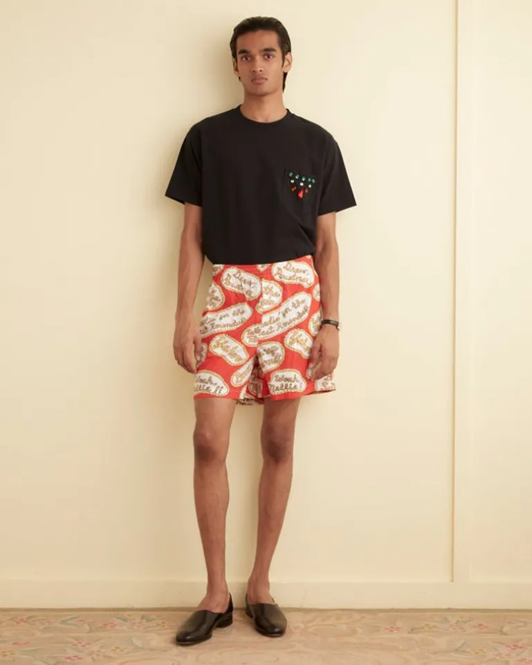 Men BODE Rodeo Slogans Shorts