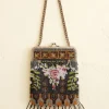 Women BODE Rosette Beaded Frame Bag