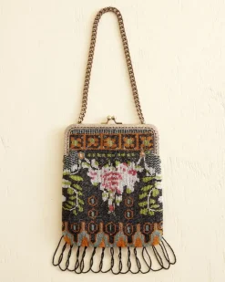 Women BODE Rosette Beaded Frame Bag