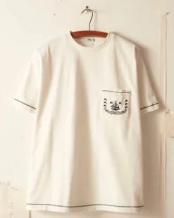 Men BODE Sailboat Pocket Tee - Cream