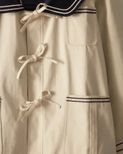 Men BODE Sailor Coat - Cream Navy