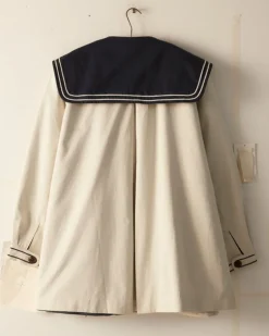Men BODE Sailor Coat - Cream Navy