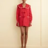 Women BODE Sailor Coat - Red
