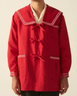 Men BODE Sailor Coat - Red