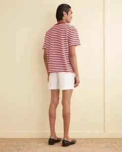 Men BODE Sawyer Stripe Short Sleeve Shirt
