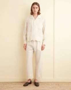 Men BODE Scalloped Acorn Pajama Pants