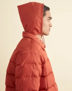 Men BODE Seattle Puffer Jacket - Brick