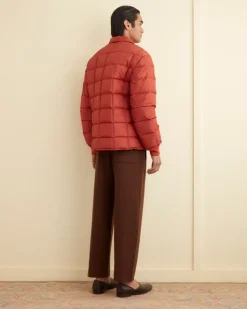 Men BODE Seattle Puffer Jacket - Brick