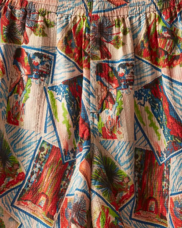 Men BODE Seersucker Postcard Shorts