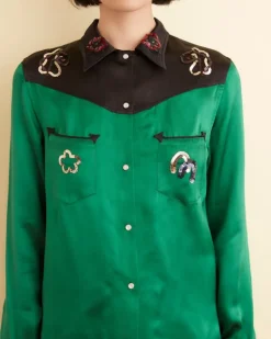 Women BODE Sequin Rodeo Shirt