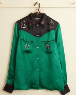 Women BODE Sequin Rodeo Shirt