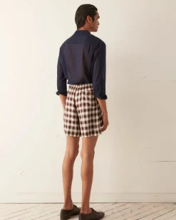 Men BODE Shadow Plaid Rugby Shorts