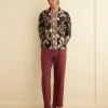Men BODE Sheer Cranes Long Sleeve Shirt