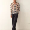 Men BODE Sheer Daisy Long Sleeve Shirt