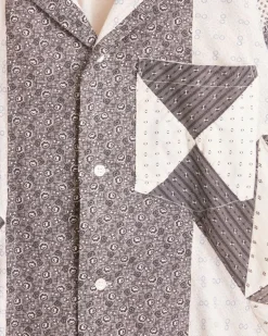 Men BODE Silver Brunia Short Sleeve Shirt - M