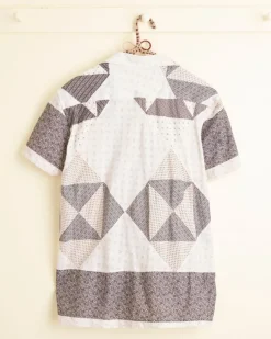 Men BODE Silver Brunia Short Sleeve Shirt - M