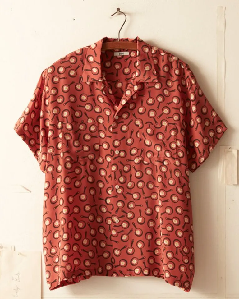 Men BODE Skillet Short Sleeve Shirt